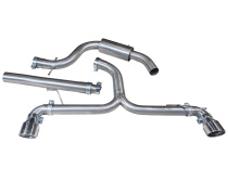 Volkswagen Golf GT TDI Mk6 (5K) 140PS 09-13 Catback Sportavgassystem Dubbla Utblås / Passar GTI Bakläpp (Venom Range - Låg ljudvolym) Cobra Sport